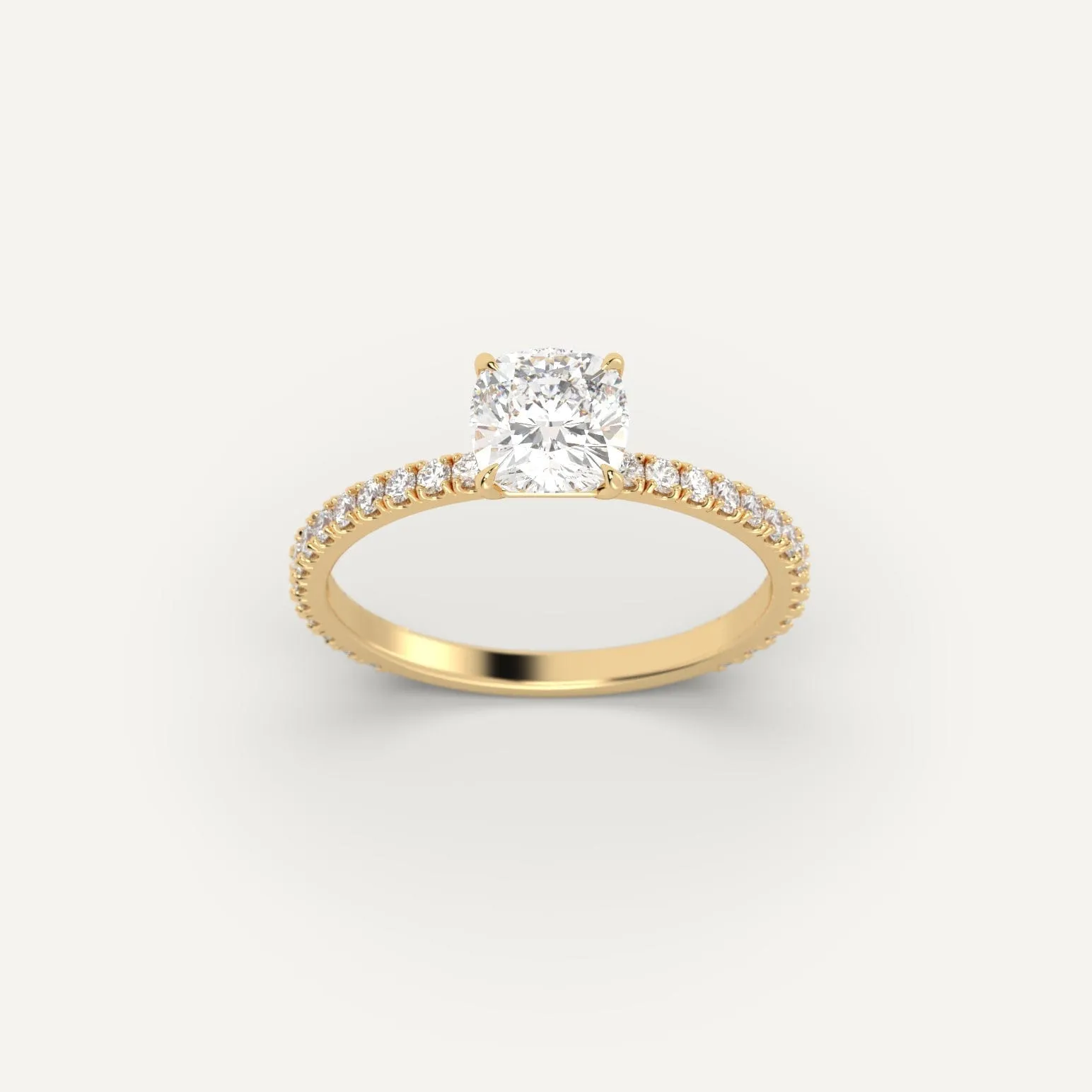 1 carat Cushion Cut Diamond Ring