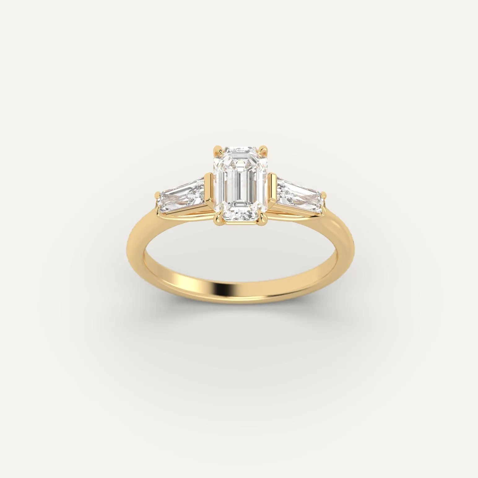 1 carat Emerald Cut Diamond Ring