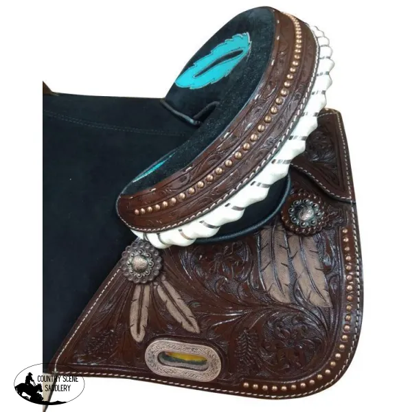 16" Double T Leather Entry level Treeless Saddle.