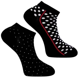 2 Pack Mix Polka Dots Ankle Socks (Unisex)