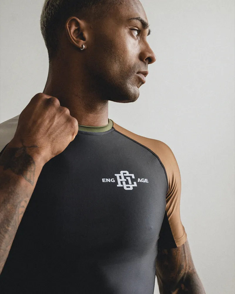 4-Panel Short Sleeve Rash Guard