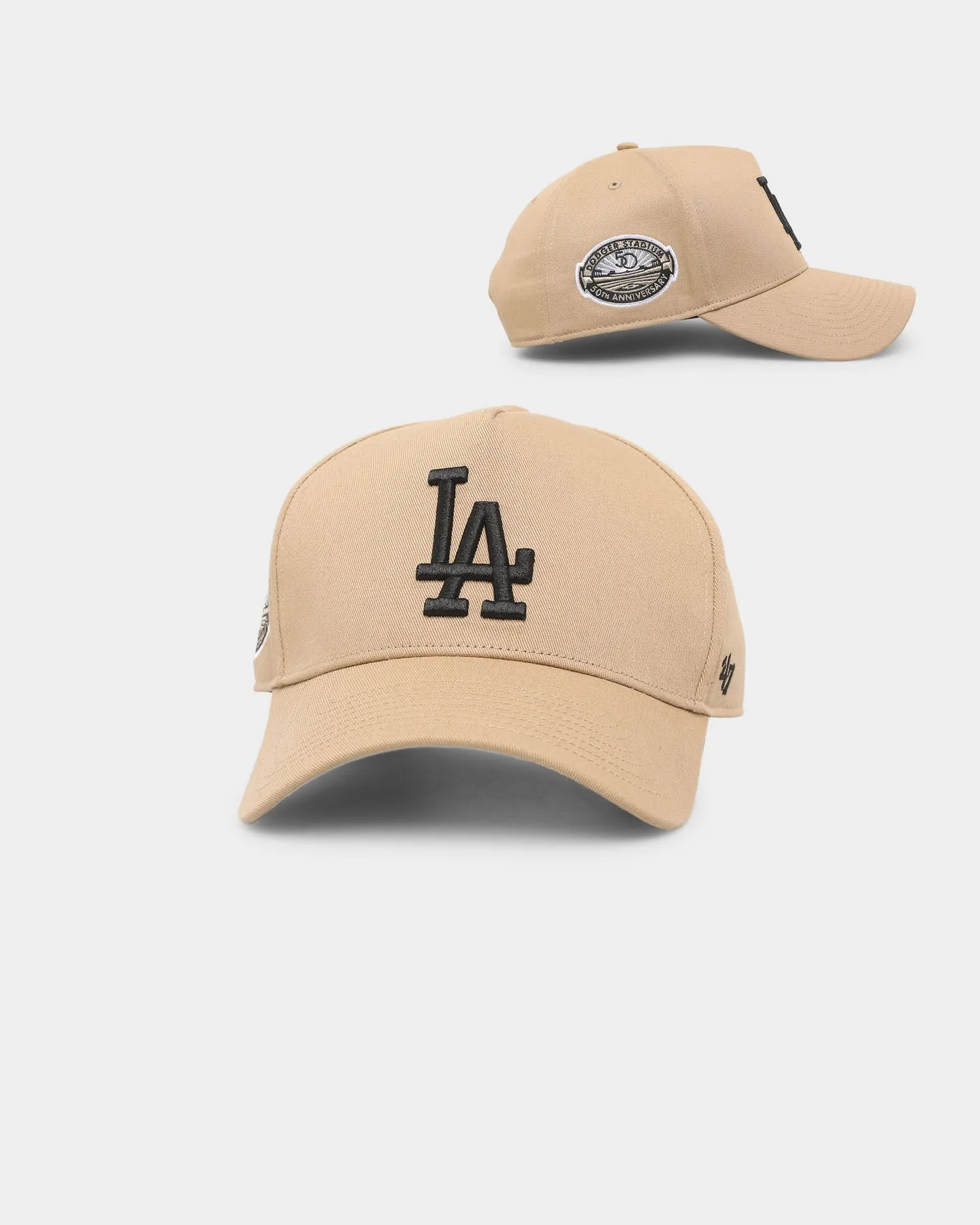 47 Brand Los Angeles Dodgers 'Khaki Stadium' Sure Shot 47 MVP DT Snapback Khaki/Black