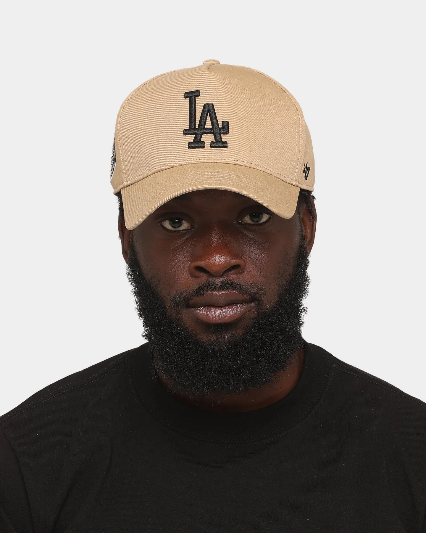 47 Brand Los Angeles Dodgers 'Khaki Stadium' Sure Shot 47 MVP DT Snapback Khaki/Black