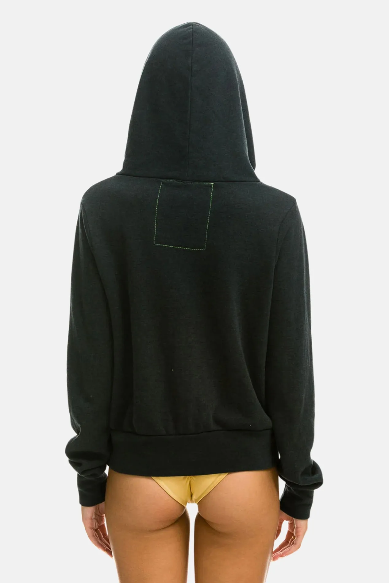 5 Stripe Zip Hoodie Charcoal