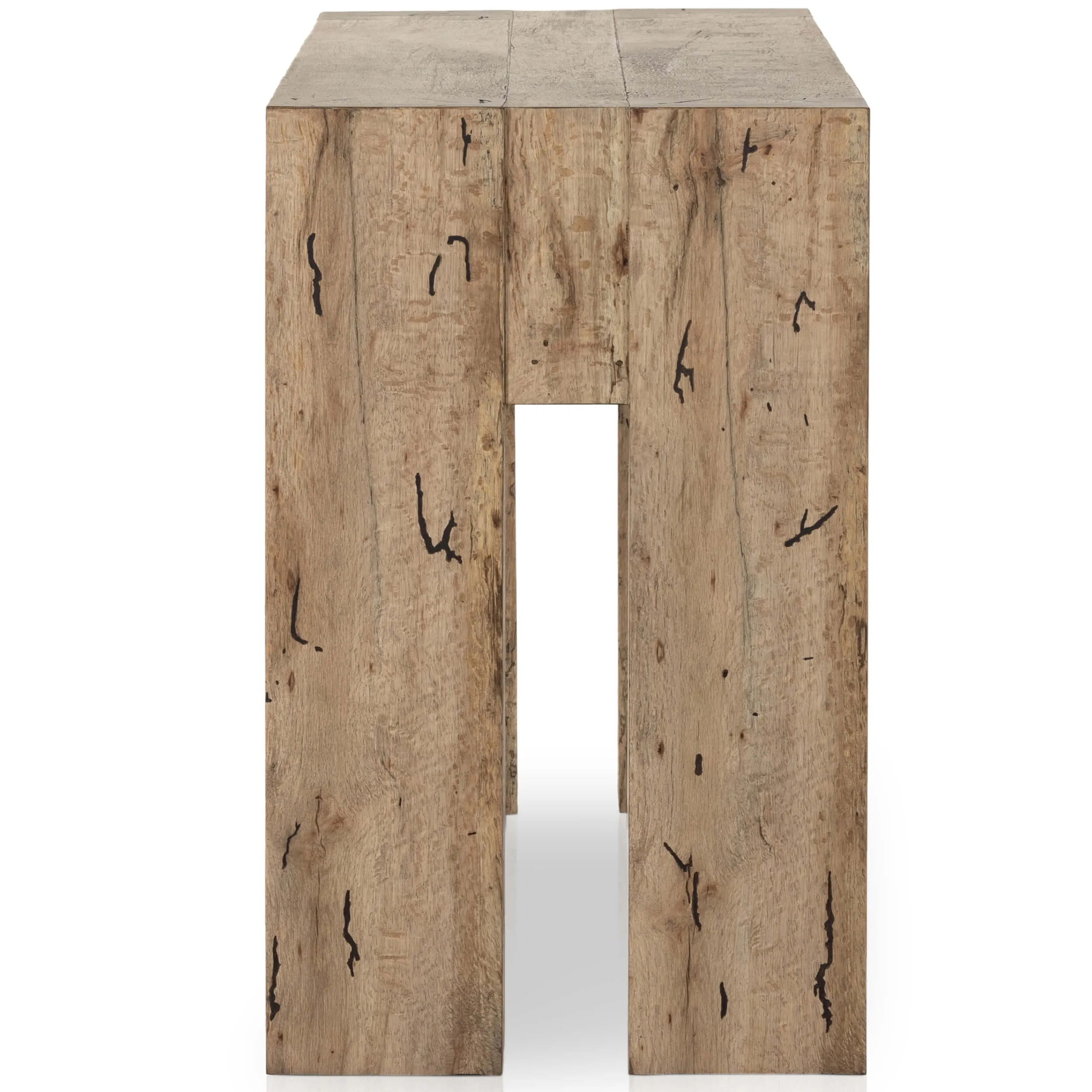 Abaso Console Table, Rustic Wormwood