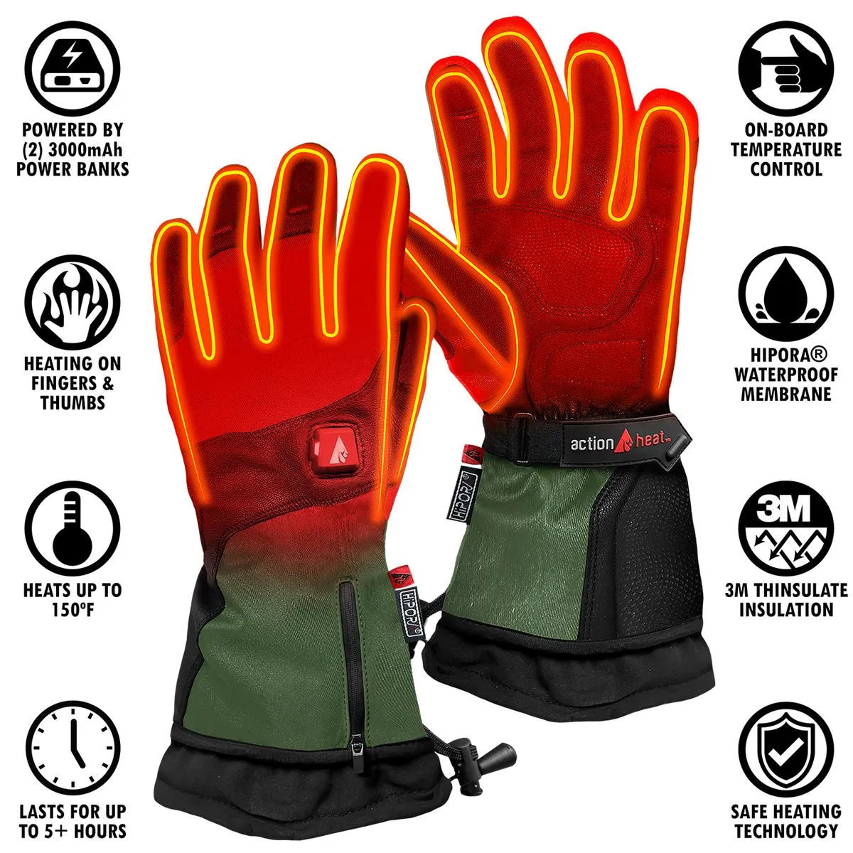 ActionHeat 5V Men's Premium Heated Gloves