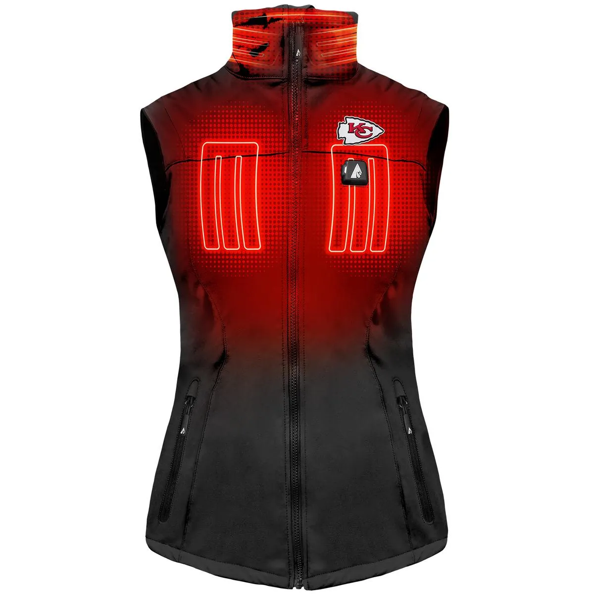 ActionHeat Kansas City Chiefs 5V Women's Softshell Battery Heated Vest