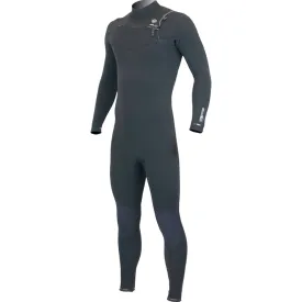 Alder Evo Fire FX Mens 3/2mm Chest Zip Wetsuit - Black