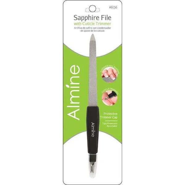 Almine Sapphire File w/ Cuticle Trimmer #6056