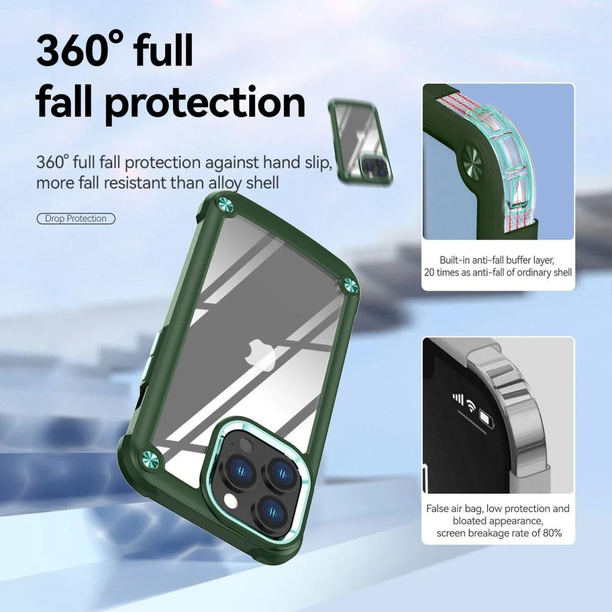 Ambo 5-in-1 Liquid TPU Protection Case For iPhone 15 Series