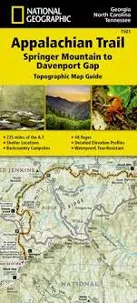 Appalachian Trail / Springer Mountain Map