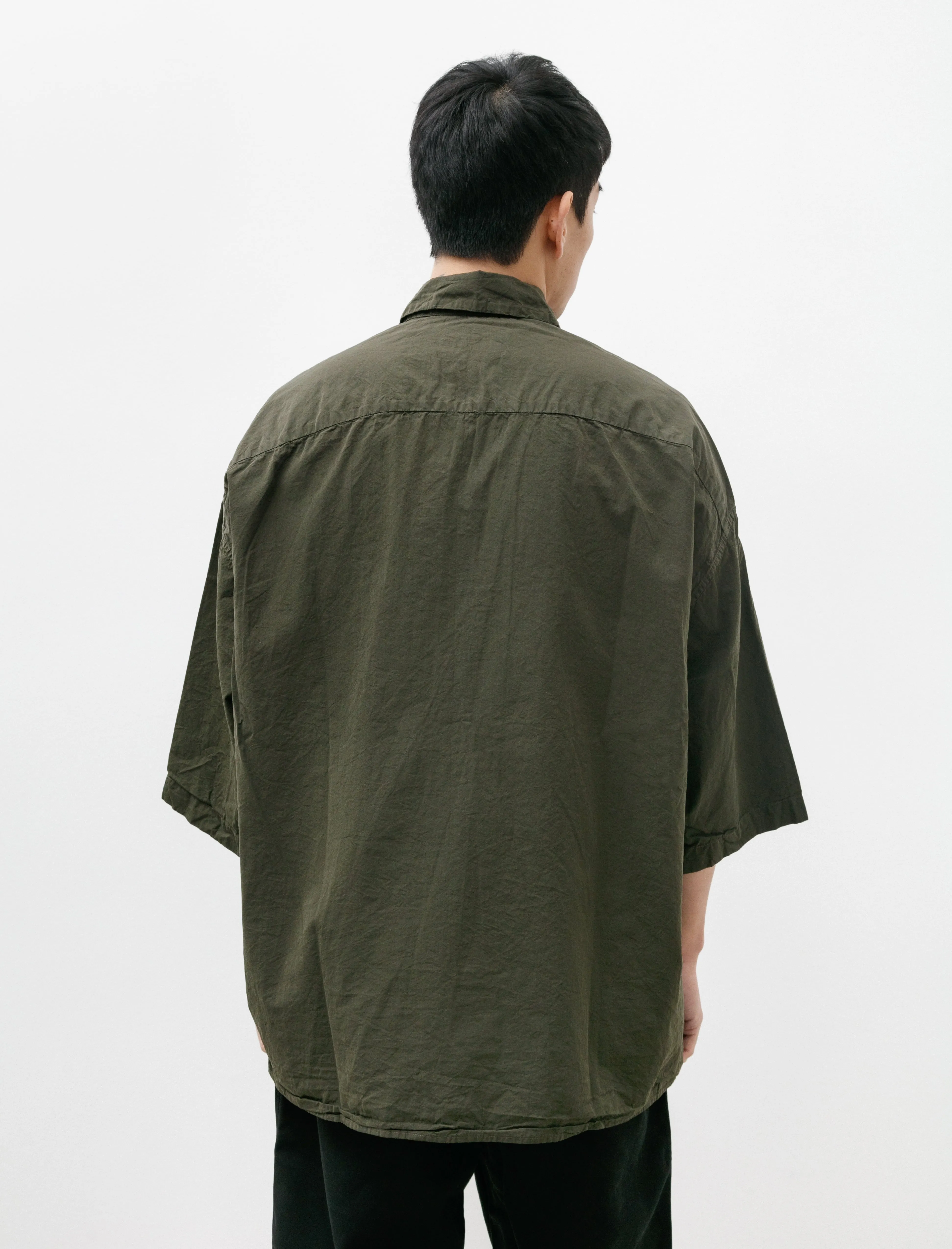 April Shirt Paper Cotton Dark Khaki