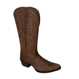 Ariat Ladies Heritage Elastic Calf Brown Snip Toe Boots 10036047