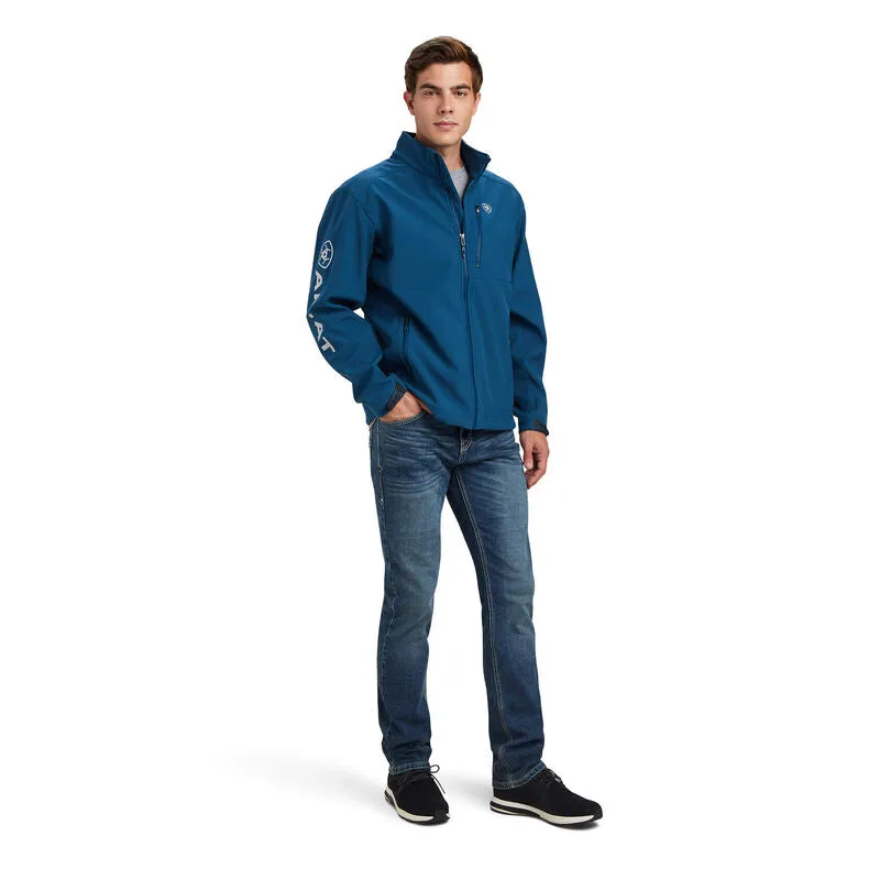 Ariat Logo Men Majolica Blue 2.0 Soft-Shell Jacket