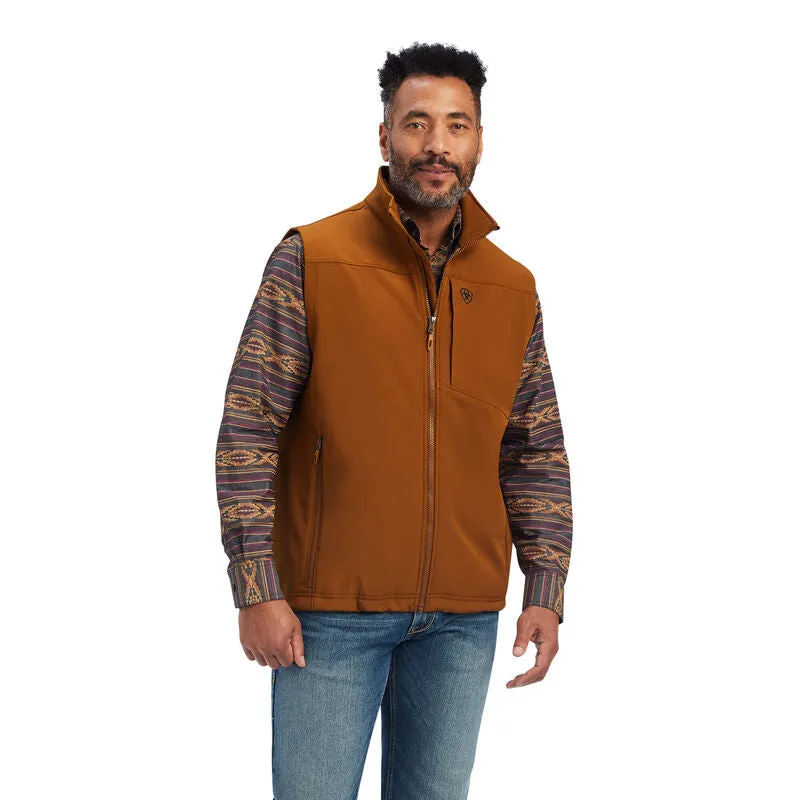 Ariat Men's Logo 2.0 Chestnut Soft-shell Vest