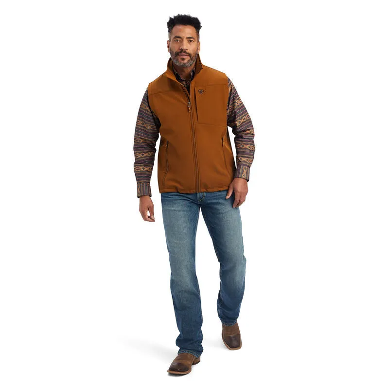 Ariat Men's Logo 2.0 Chestnut Soft-shell Vest