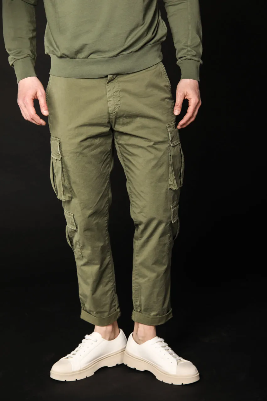 Bahamas pantalone cargo uomo in twill di cotone stretch limited edition regular ①