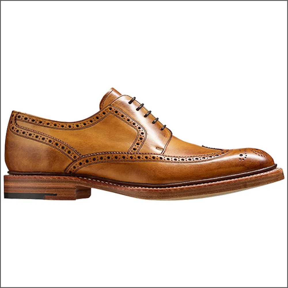 Barker Bailey Cedar Hand Painted Derby Wingtip Brogue--