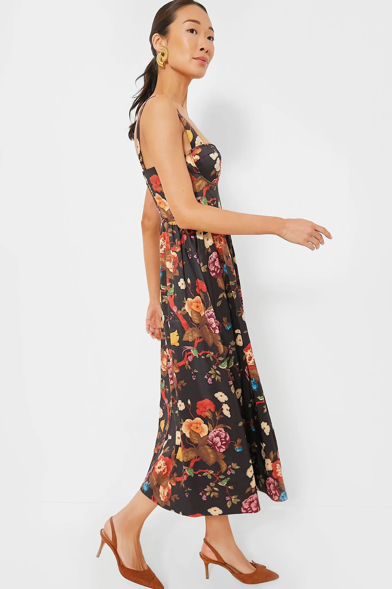 Baroque Floral Maria Dress