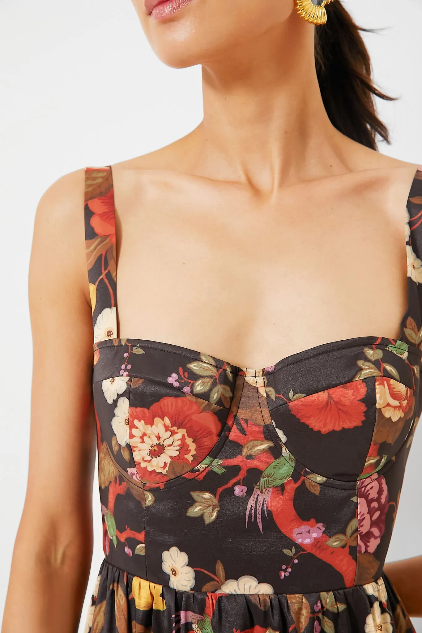 Baroque Floral Maria Dress