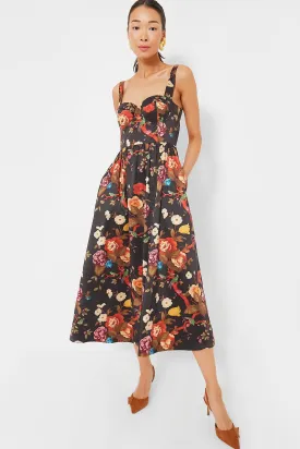 Baroque Floral Maria Dress