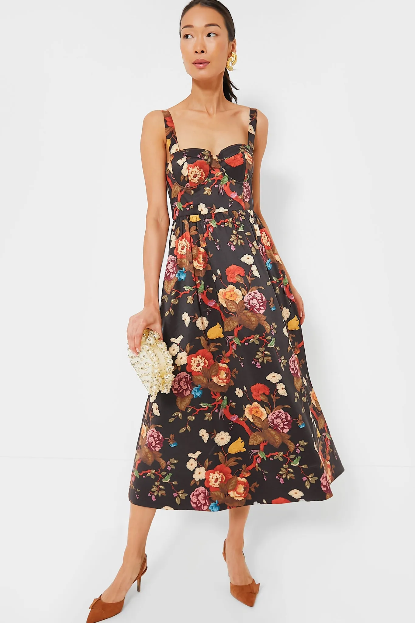 Baroque Floral Maria Dress