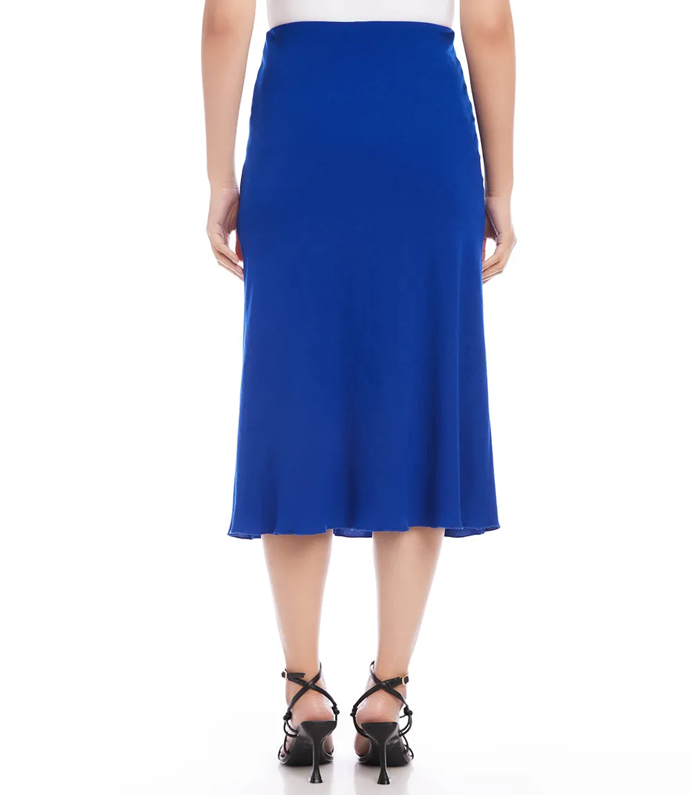 Bias Cut Midi Skirt