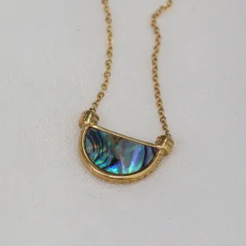 Bintan | Abalone Enamel Shell Gold Plated Necklace