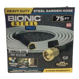 Bionic Steel Pro Garden Hose, Stainless Steel Lightweight Garden Hose (75 Ft)