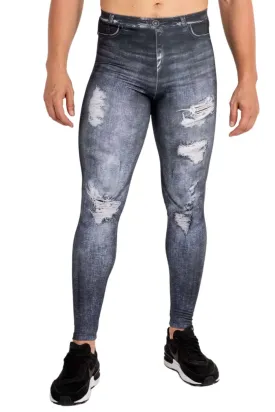 Black Jean Johnny Meggings