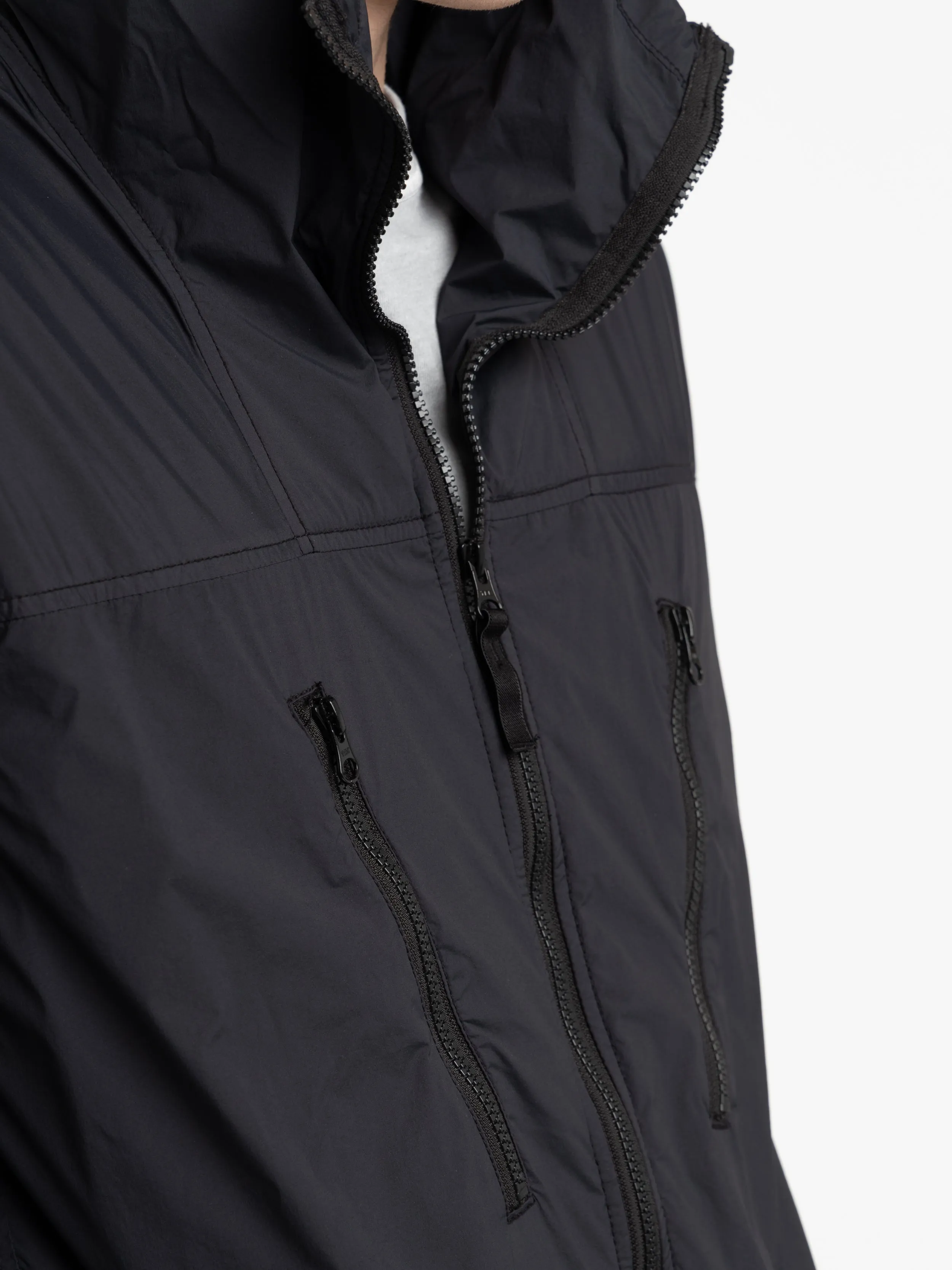 Black Skin Touch Nylon-TC Performance Jacket