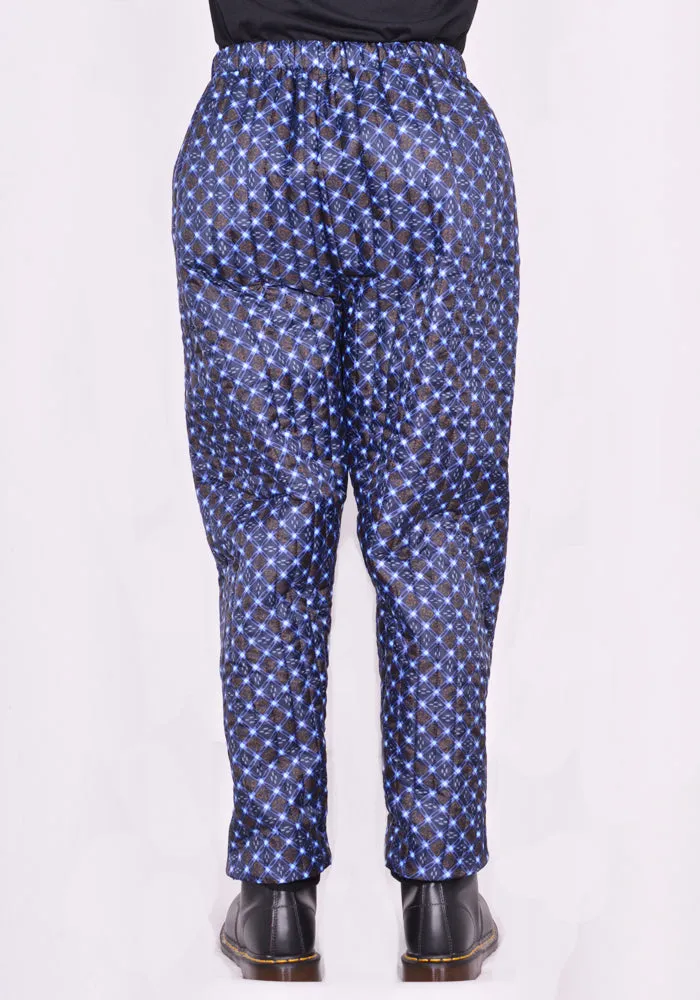 BLESS N°75 3096 MONPE PANTS FLORAL PRINT BLACK/BLUE/BROWN