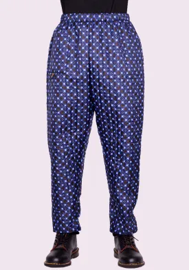 BLESS N°75 3096 MONPE PANTS FLORAL PRINT BLACK/BLUE/BROWN