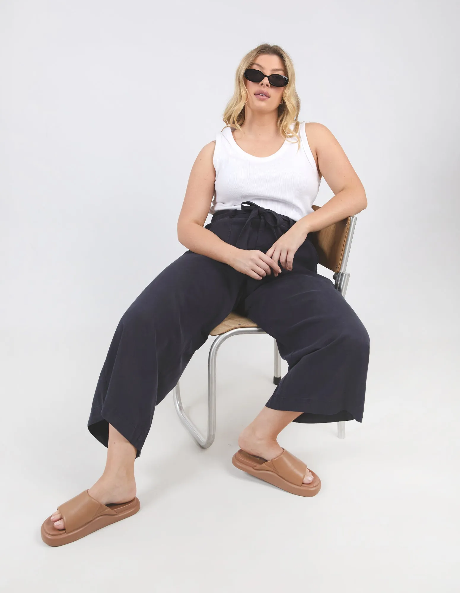 Bliss Washed Pant Washed Navy