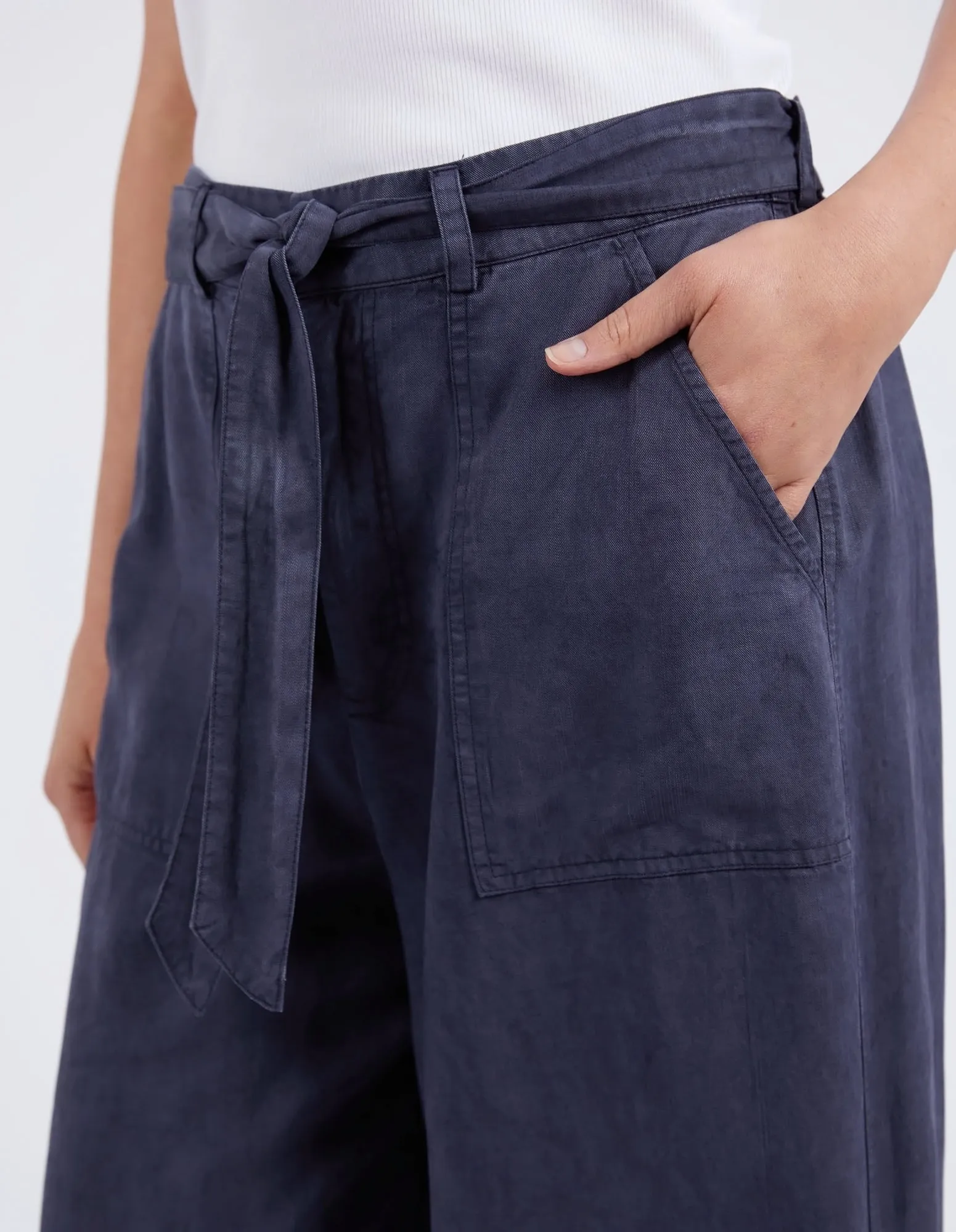 Bliss Washed Pant Washed Navy