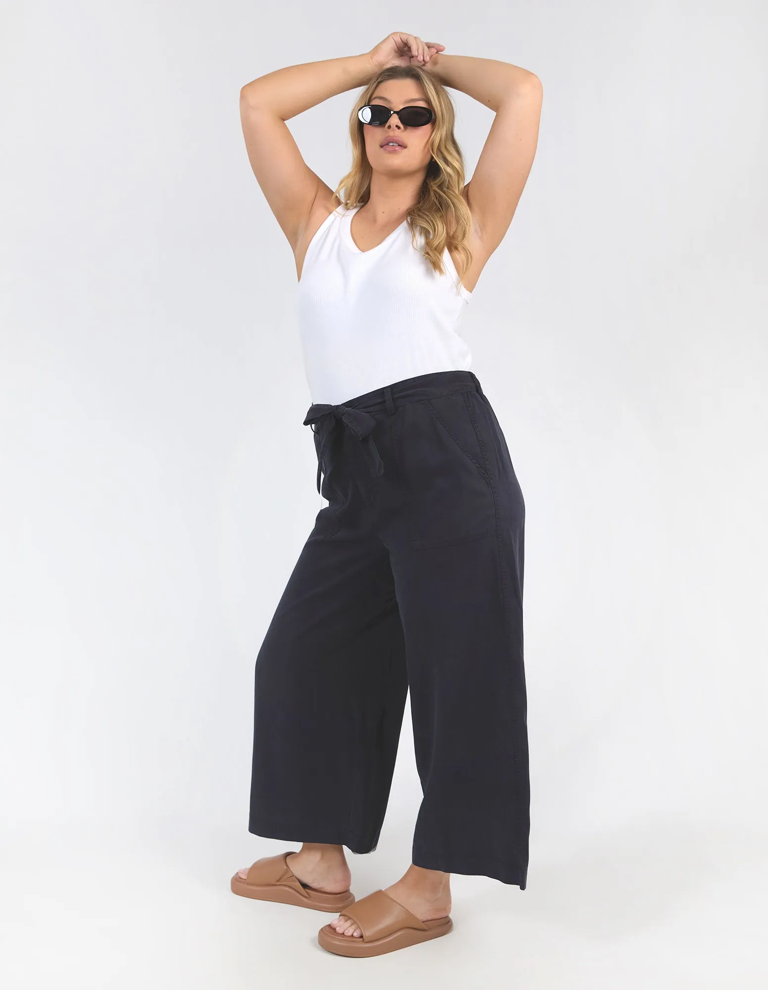 Bliss Washed Pant Washed Navy