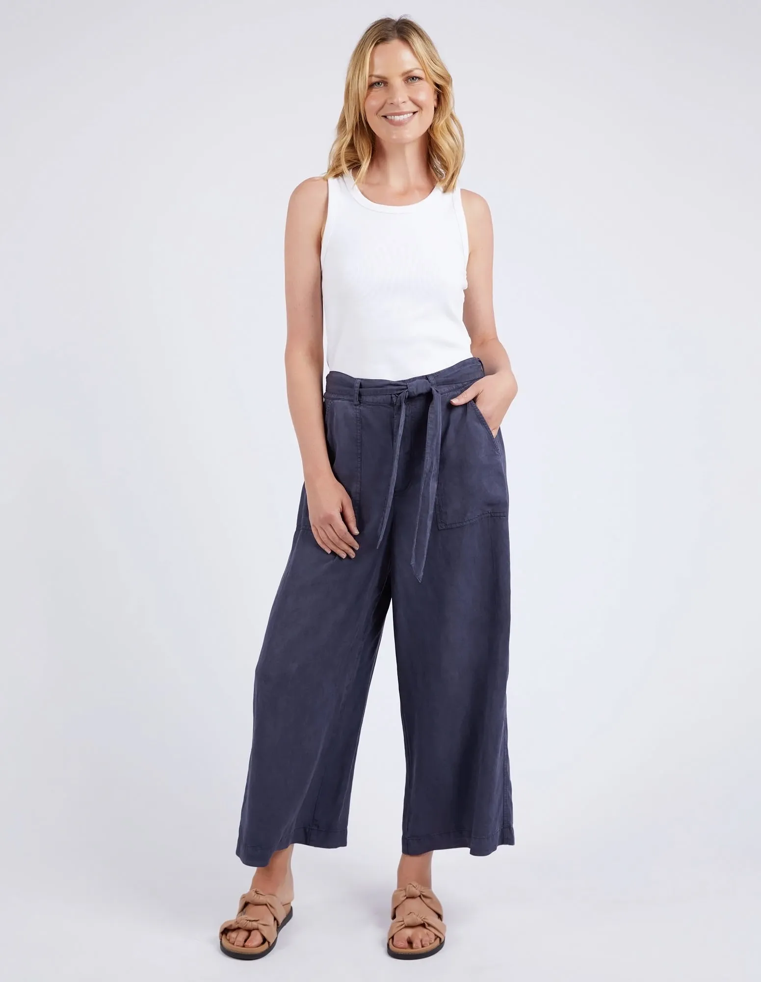 Bliss Washed Pant Washed Navy