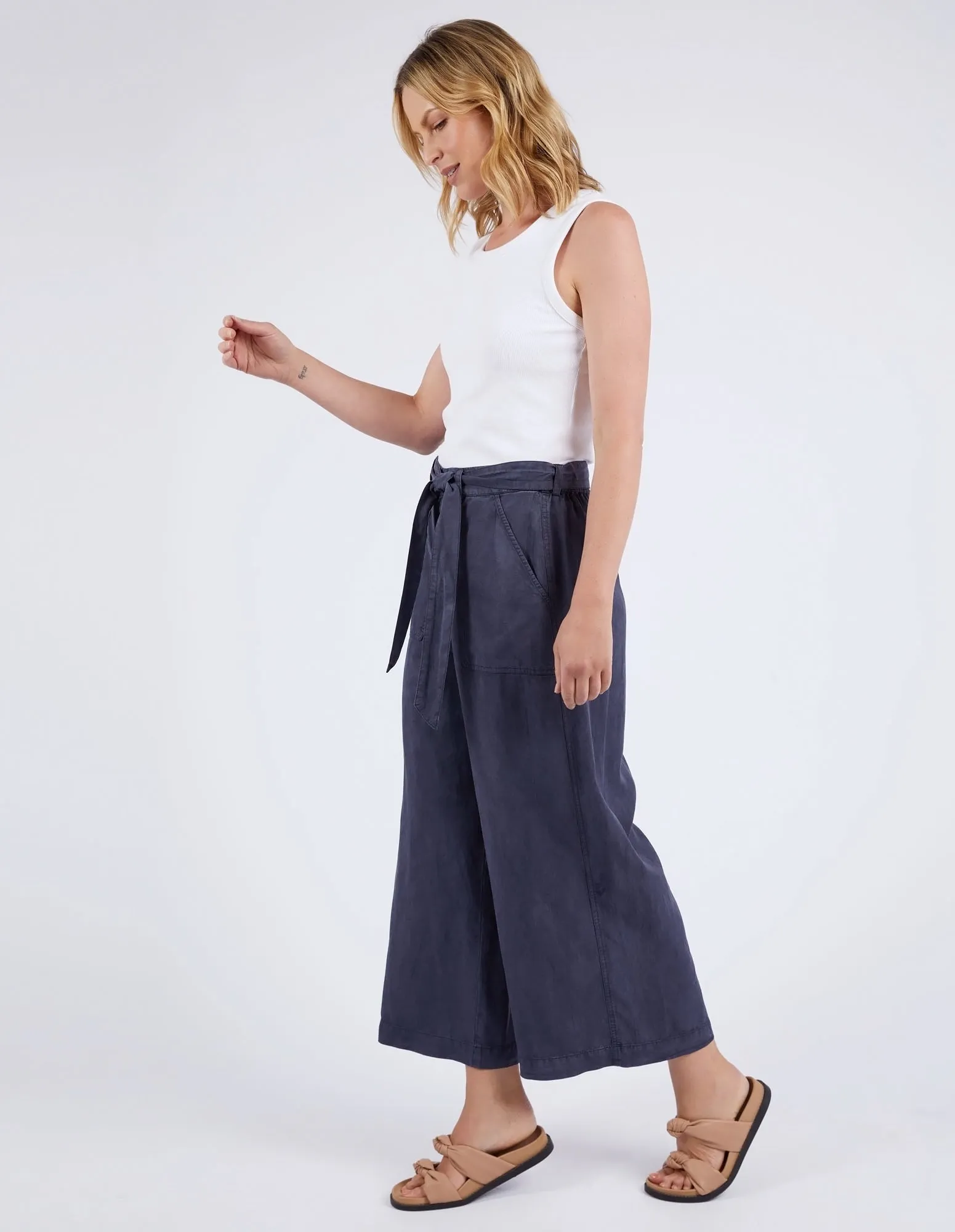 Bliss Washed Pant Washed Navy