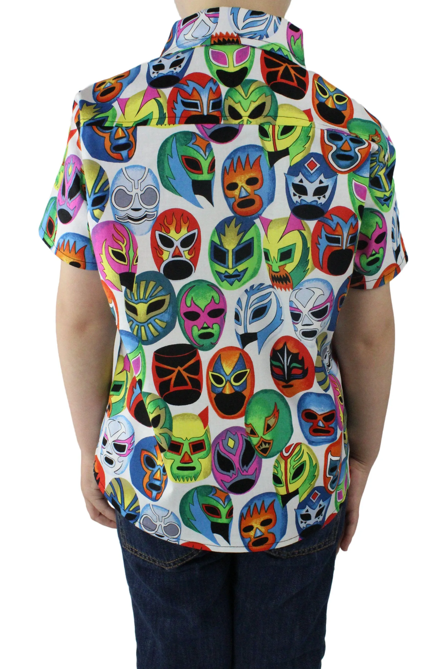 Boy's Lucha Libre Masks Snap Top #BT-LL605