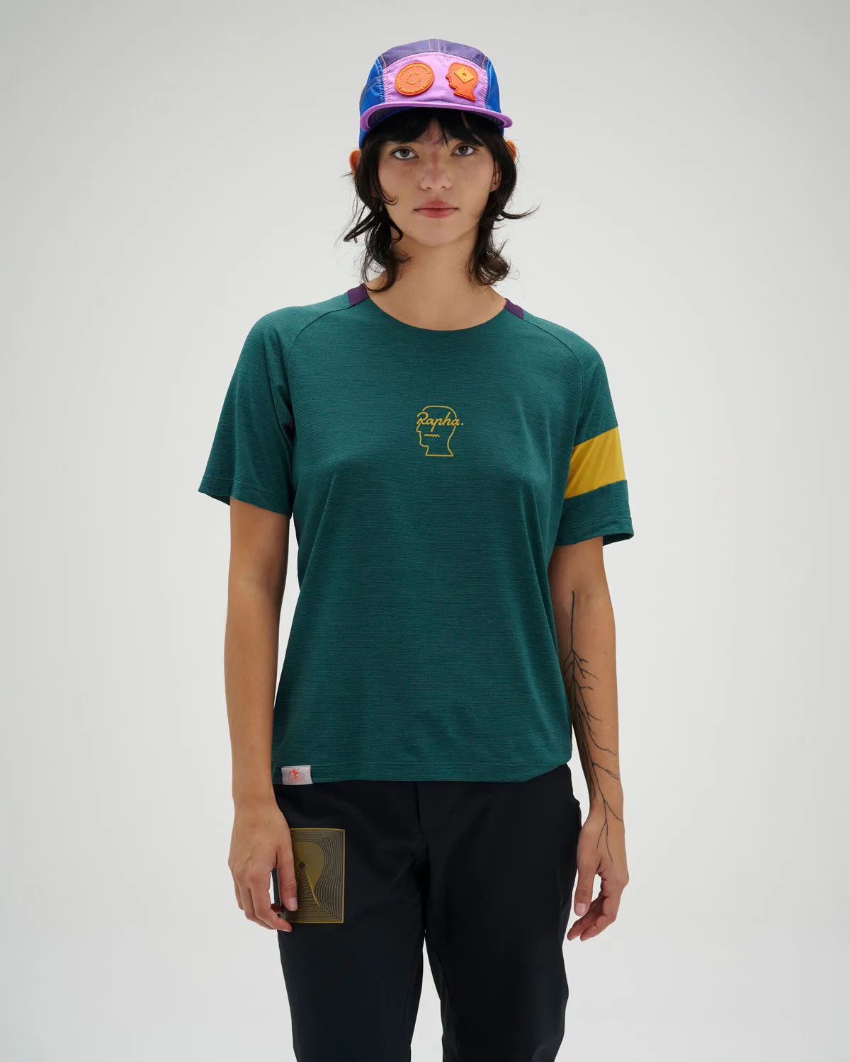 Brain Dead x Rapha Women's Trail Technical T-shirt - Dark Green