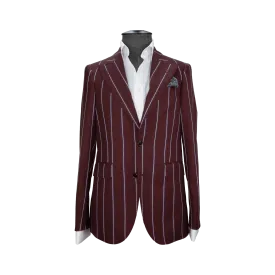 Burgundy Bicolour Pinstripe