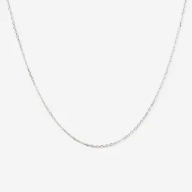 Cable Silver Chain Necklace