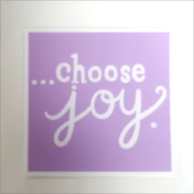 Choose Joy Weather Resistant Sticker