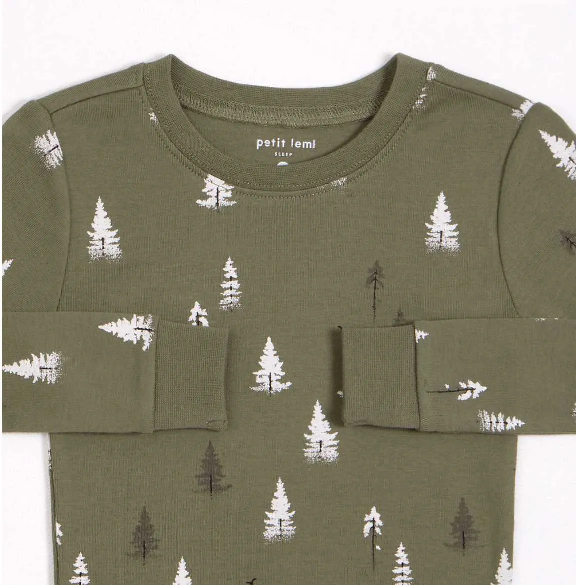 Conifer Print Baby & Toddler Boys Pyjama Set | Petit Lem