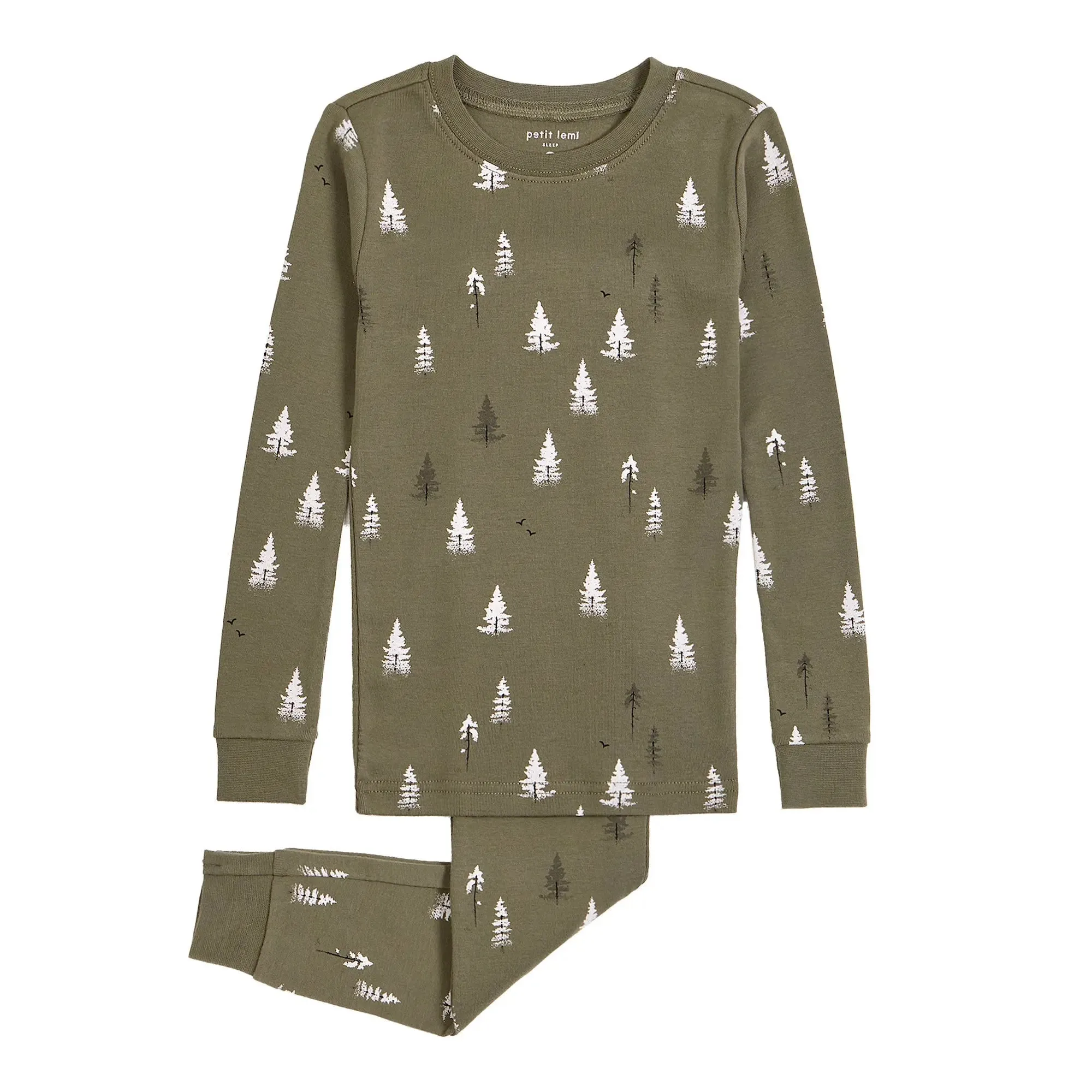 Conifer Print Baby & Toddler Boys Pyjama Set | Petit Lem