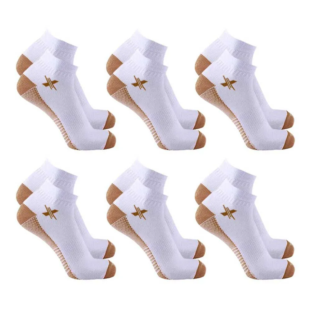 Copper-Infused Ankle Socks (6-Pairs)