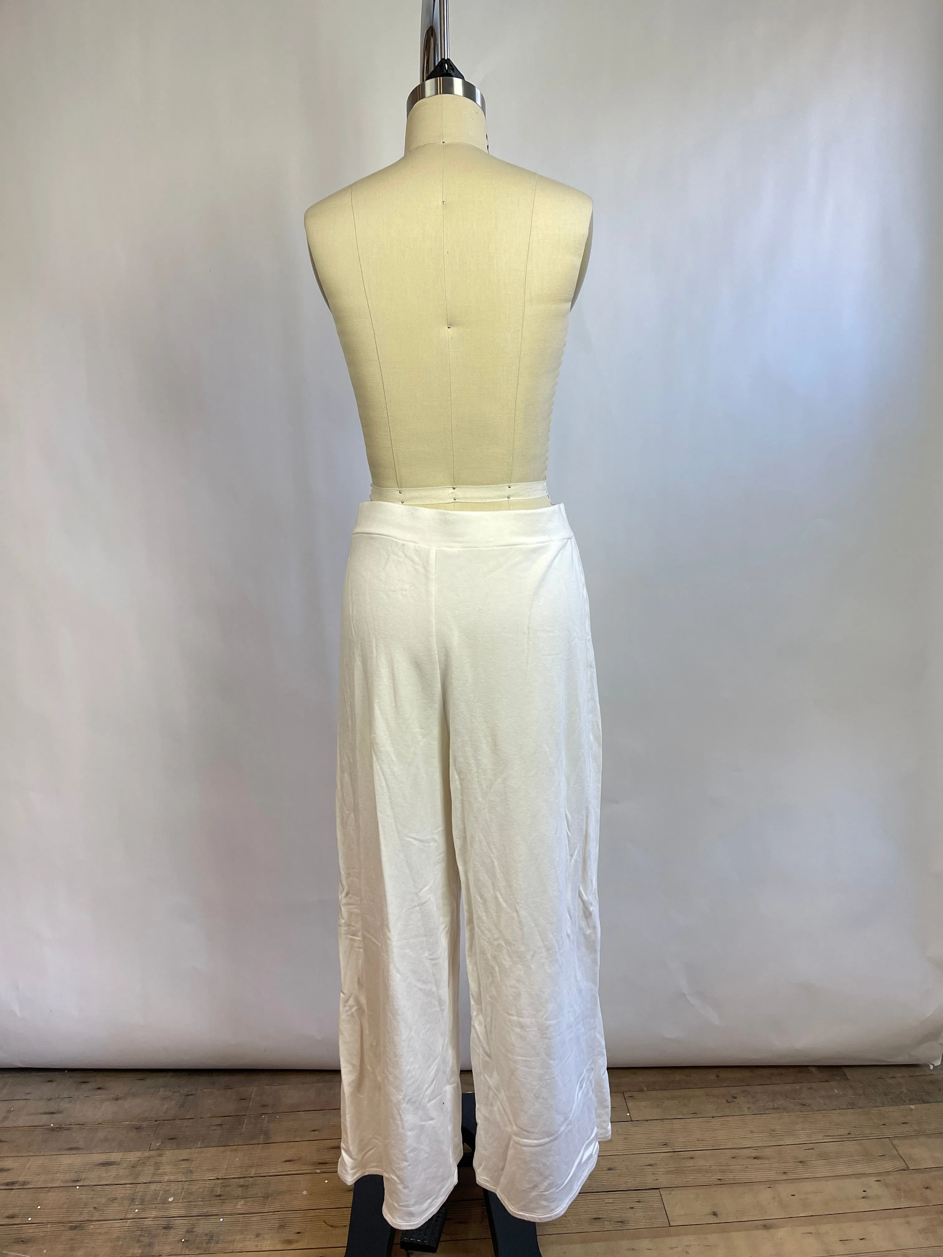 Corinne Collection Label White Soft Pants (L)