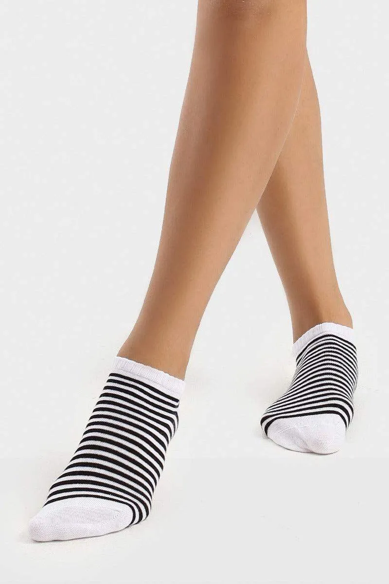 Cotton Ankle Socks - 5 Pairs