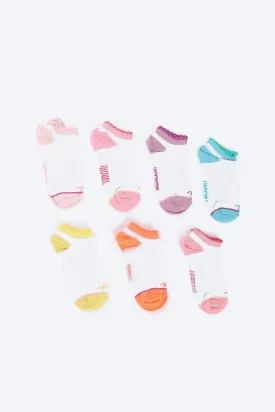 Cotton Ankle Socks - 7 Pairs