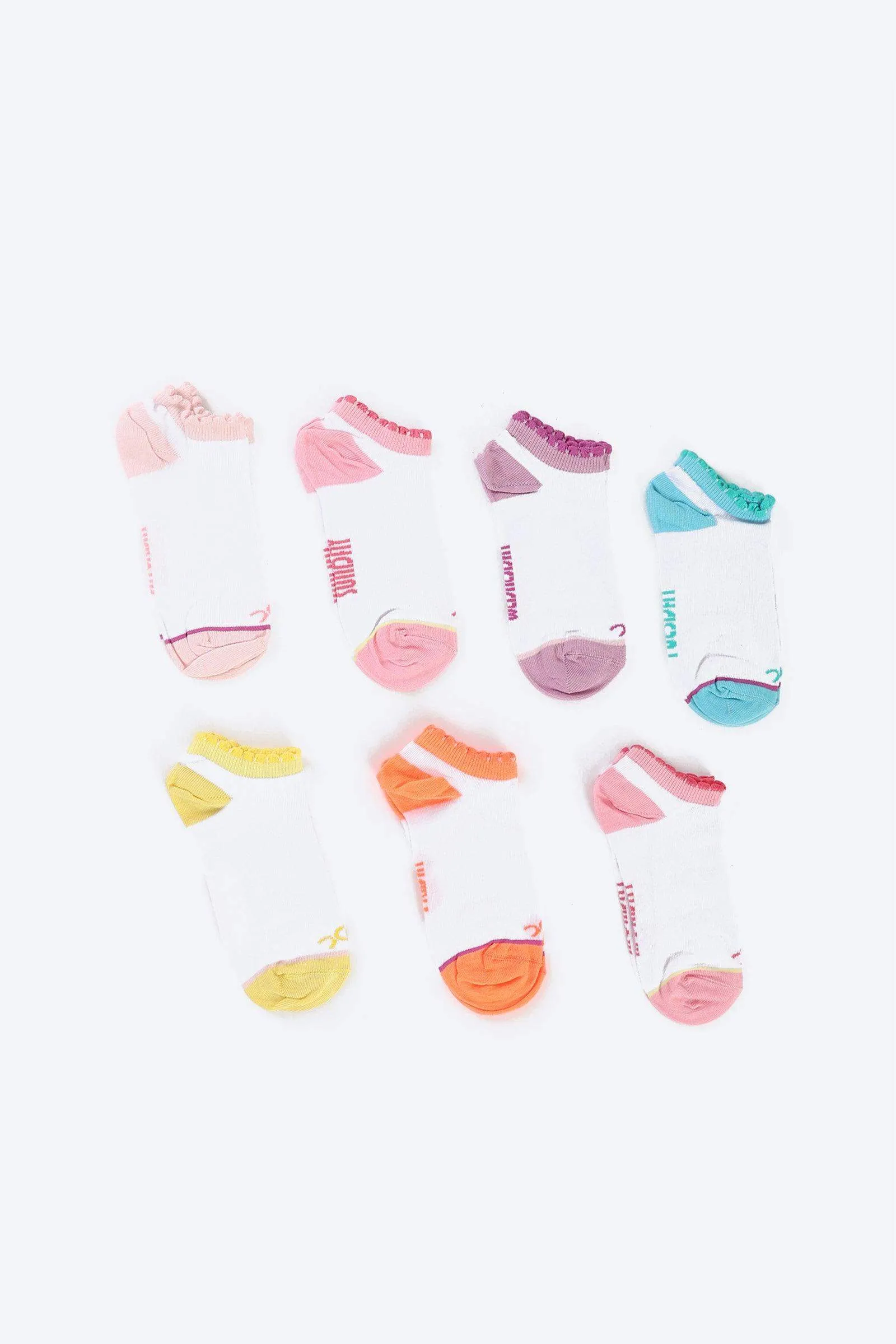 Cotton Ankle Socks - 7 Pairs